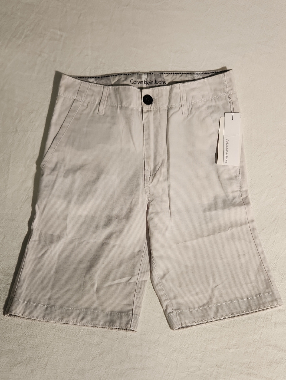 White Calvin Klein shorts Youth 10 NWT
